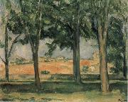 Paul Cezanne Chestnut Trees at Jas de Bouffan painting